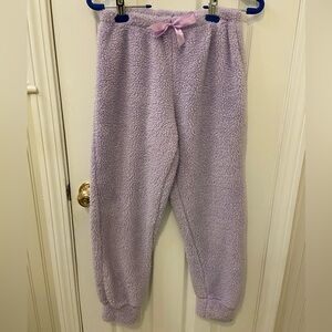 PINK Victoria’s Secret Fluffy Lavender Pajama Bottoms